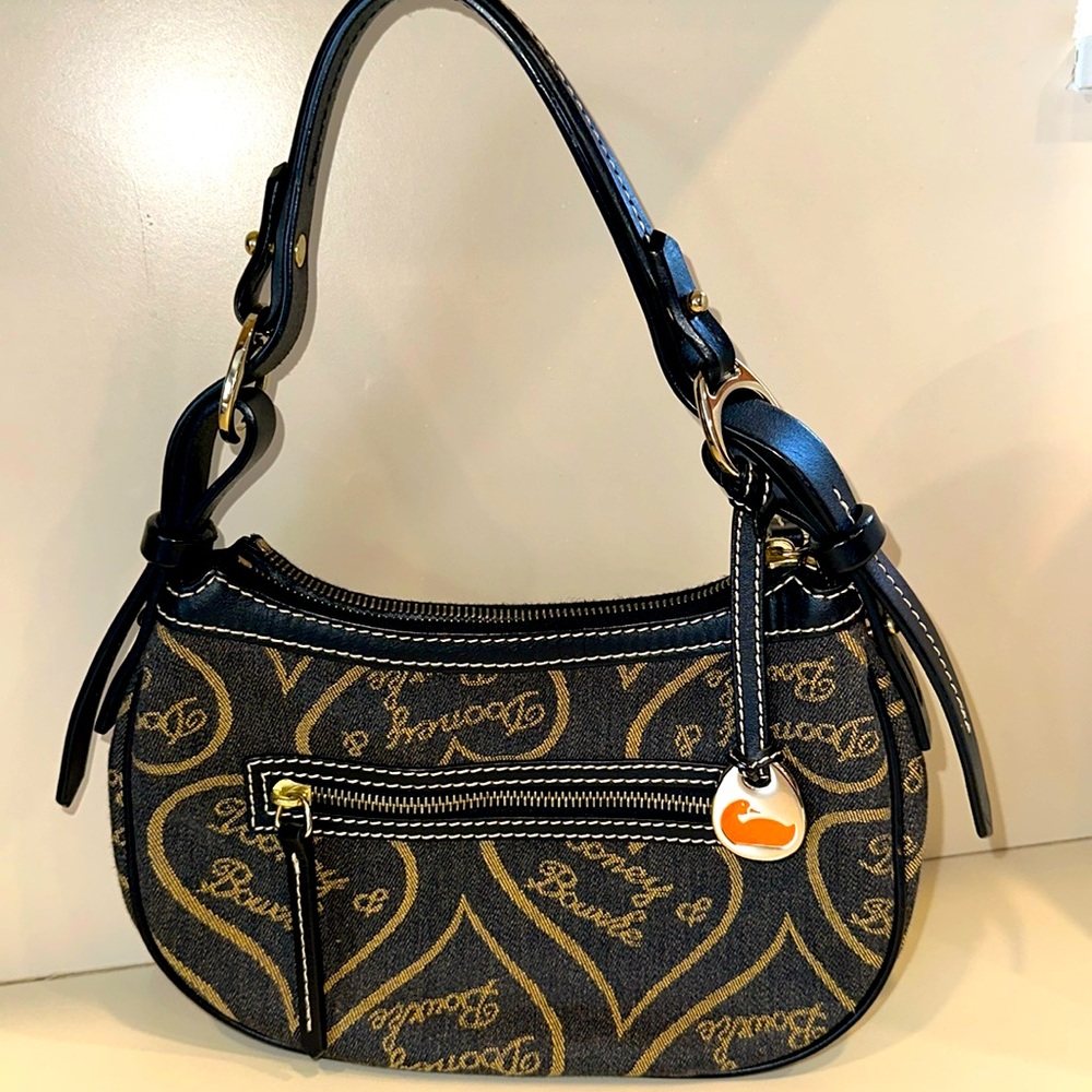 Dooney & Bourke Black and Gold Signature Bag